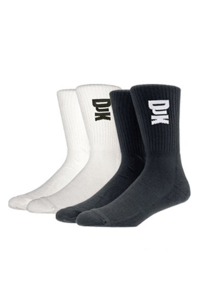 DJK Ninja Logo Twin Pack Cushioned Sports Socks