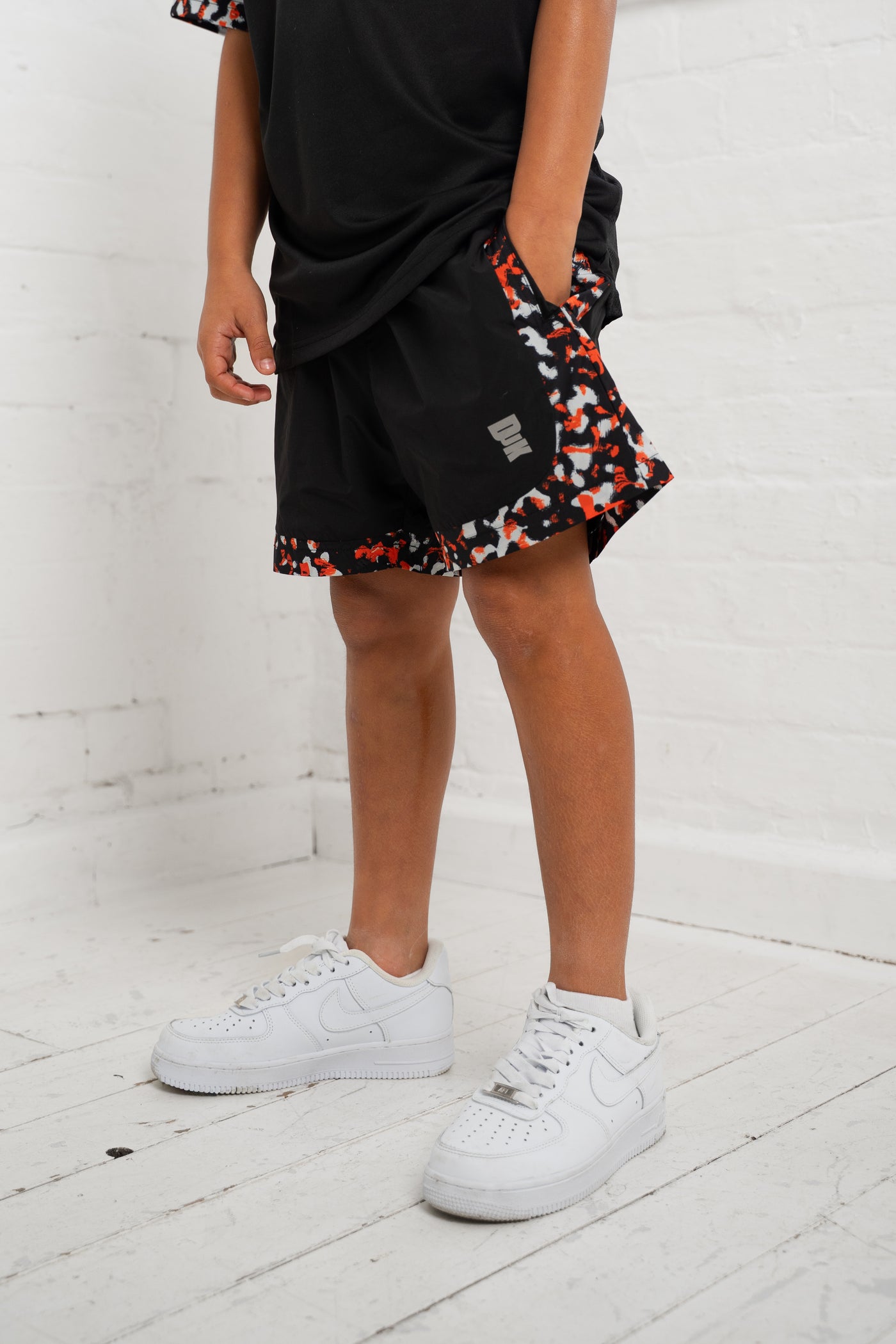 DJK Kids Paint Tech Tracksuit Shorts