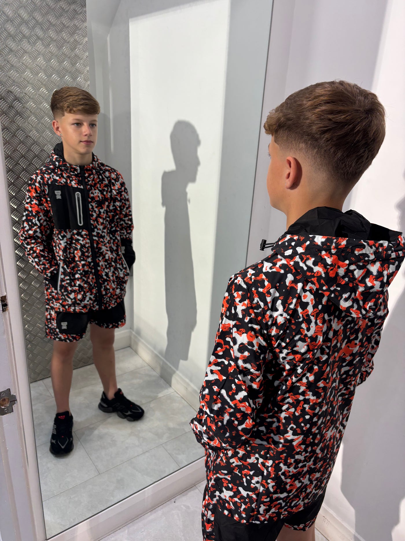 DJK Kids Paint Tech Tracksuit Shorts