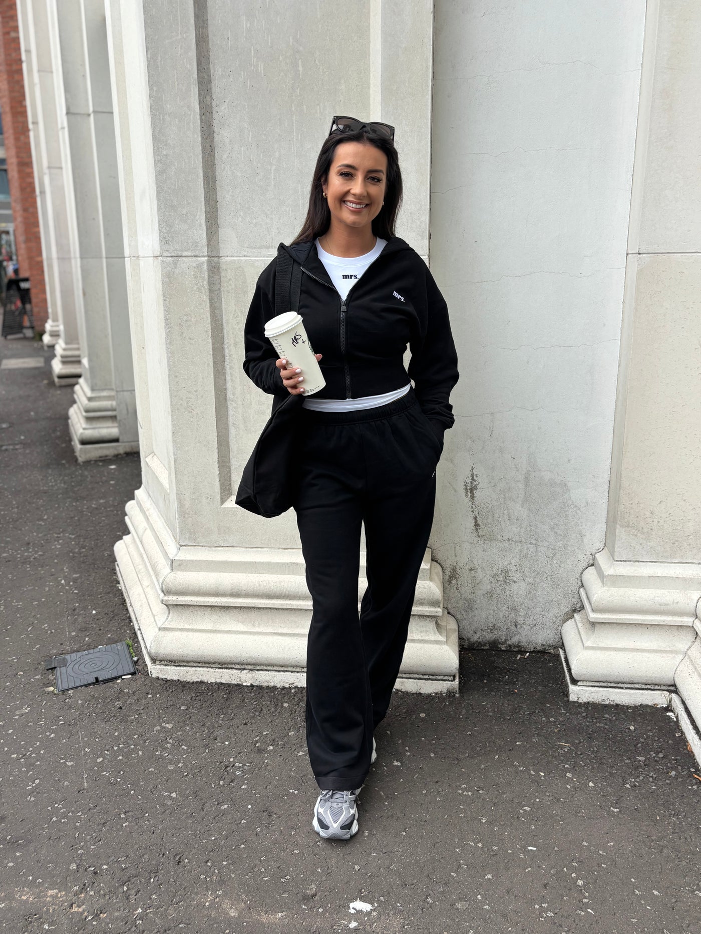 DJK MRS Cropped Zip Hoodie