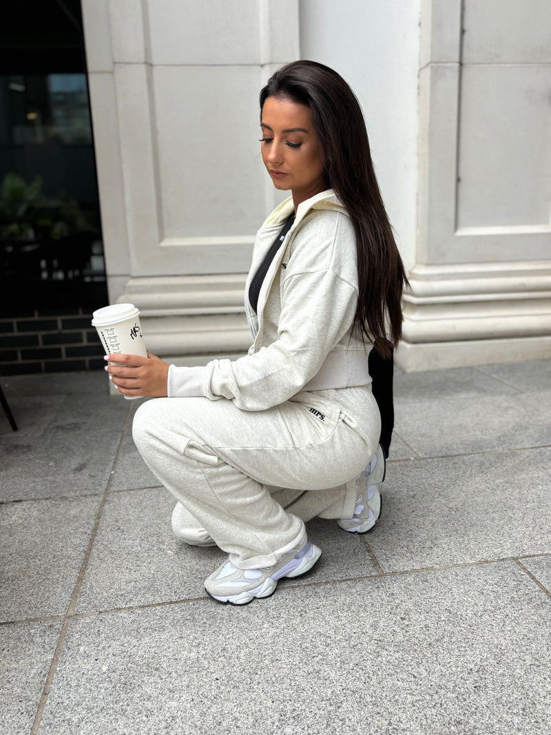 DJK MRS Cropped Zip Hoodie